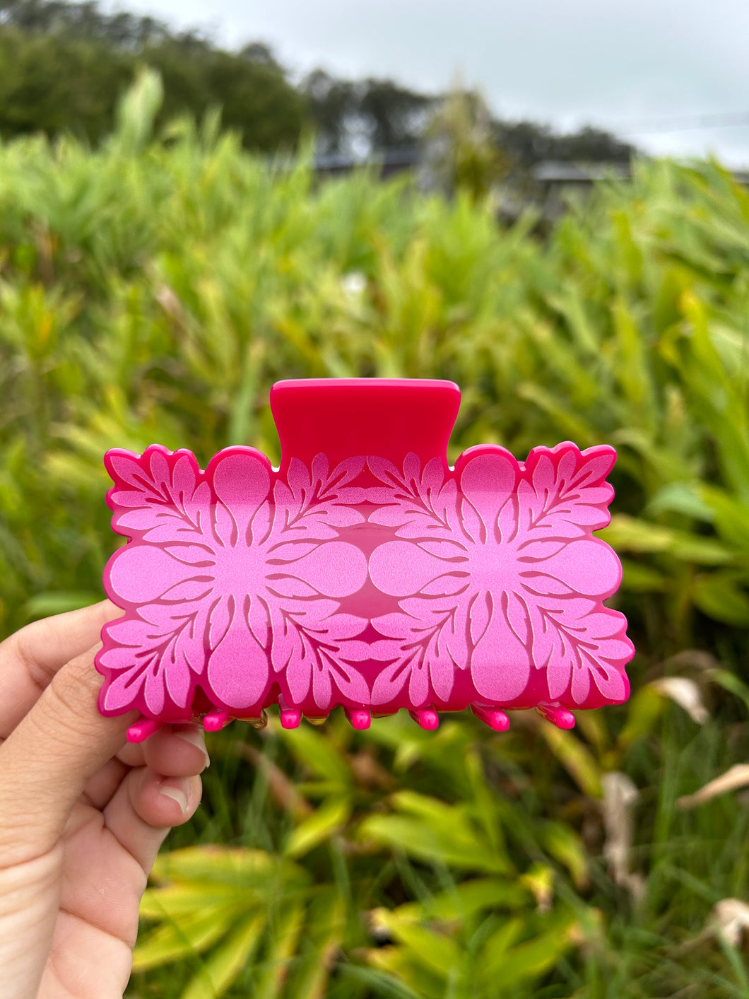 Pink Ulu Quilt Clip