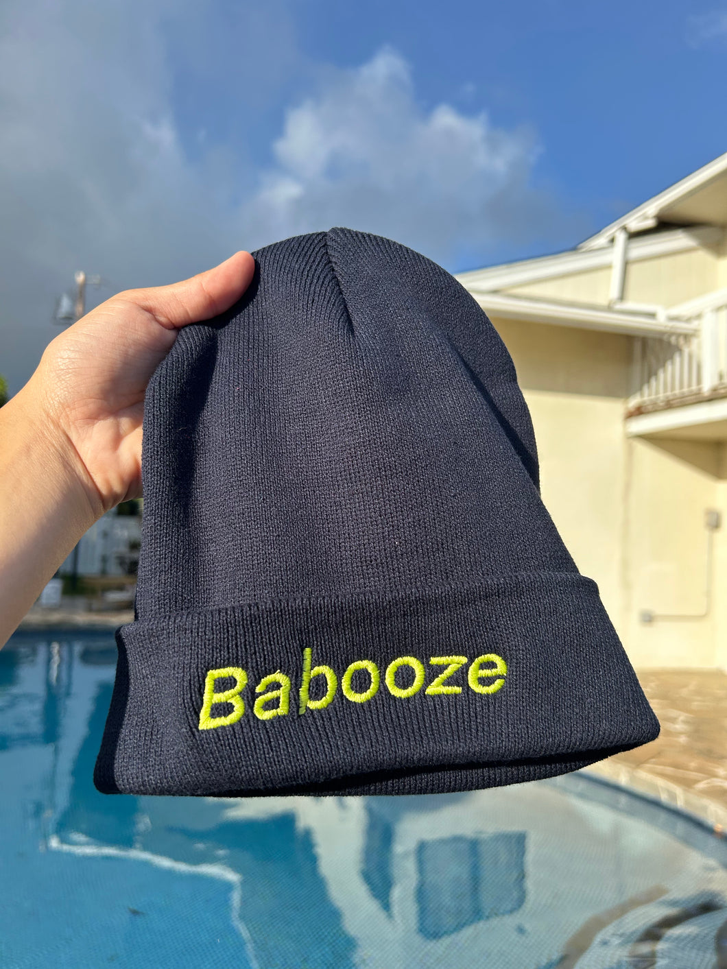 Navy Blue Babooze Beanie