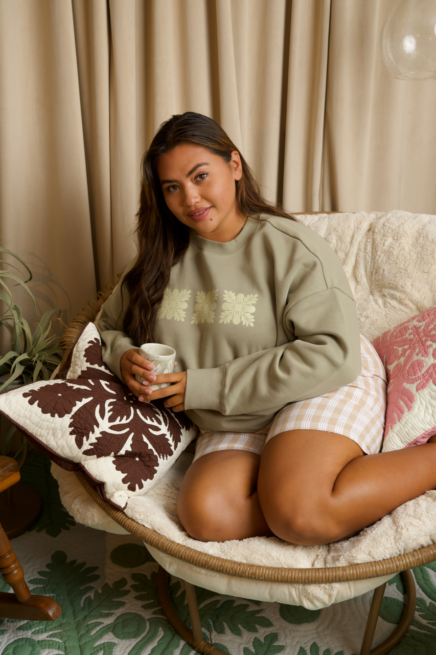 Eucalyptus Ulu Quilt Pullover