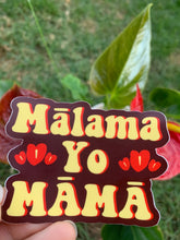 Load image into Gallery viewer, Red Mālama Yo Māmā Sticker
