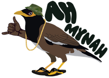 Load image into Gallery viewer, Ahhh MYNAH Sticker (Big and Small)
